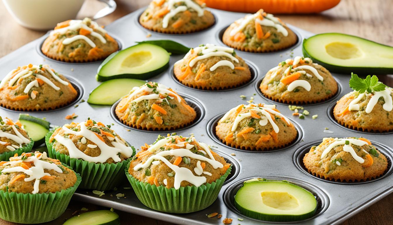 Carrot Cake Zucchini Muffins