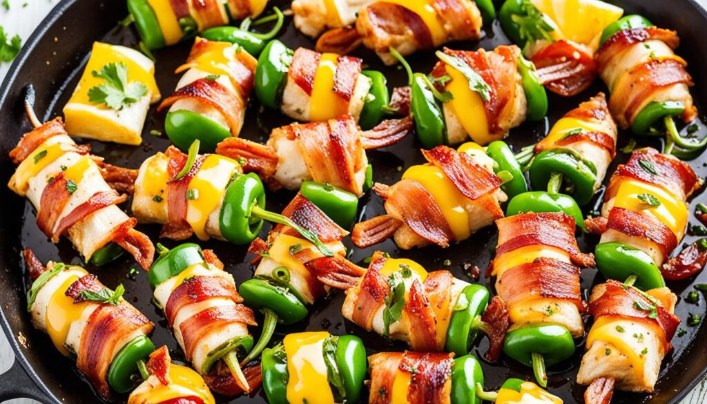 Bacon Wrapped Jalapeno Chicken Bites