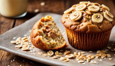 Banana Peanut Butter Oatmeal Muffins