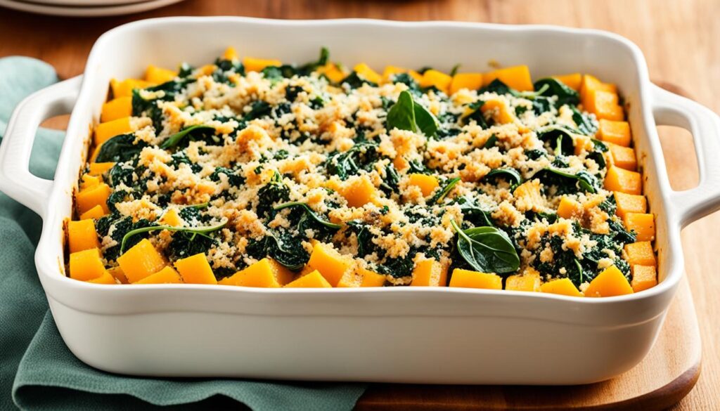 Butternut Squash And Spinach Casserole Image