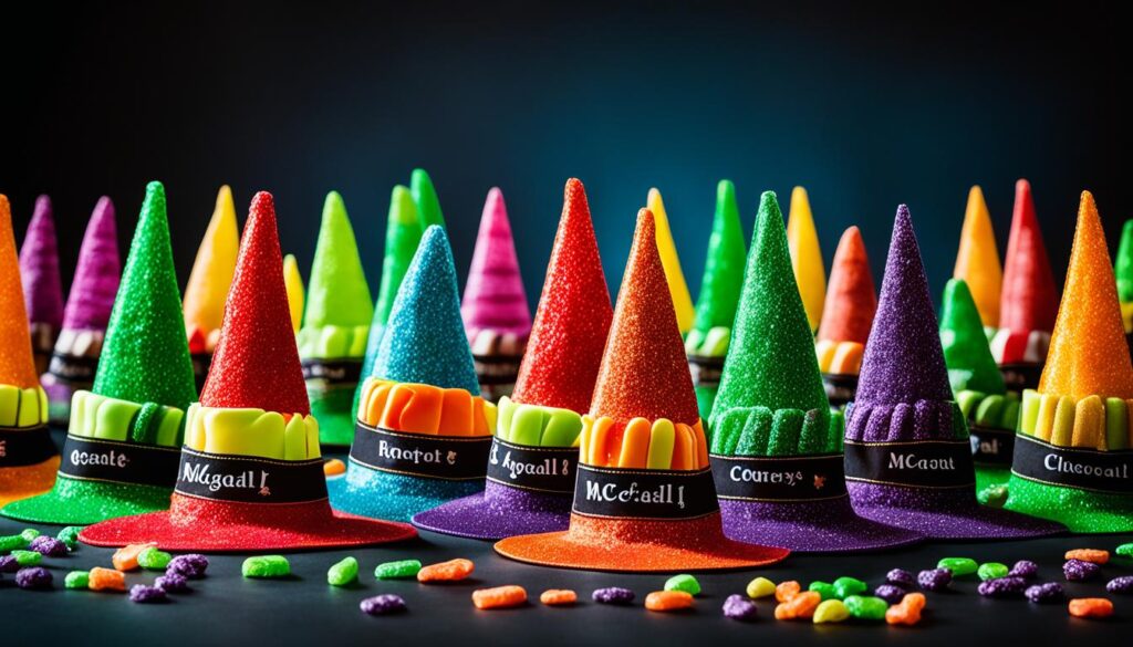 Candy Filled McGonagall Hats
