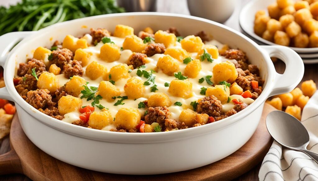 Cheesy Tater Tot Casserole