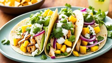 Chicken Tacos With Mango Jicama Salsa