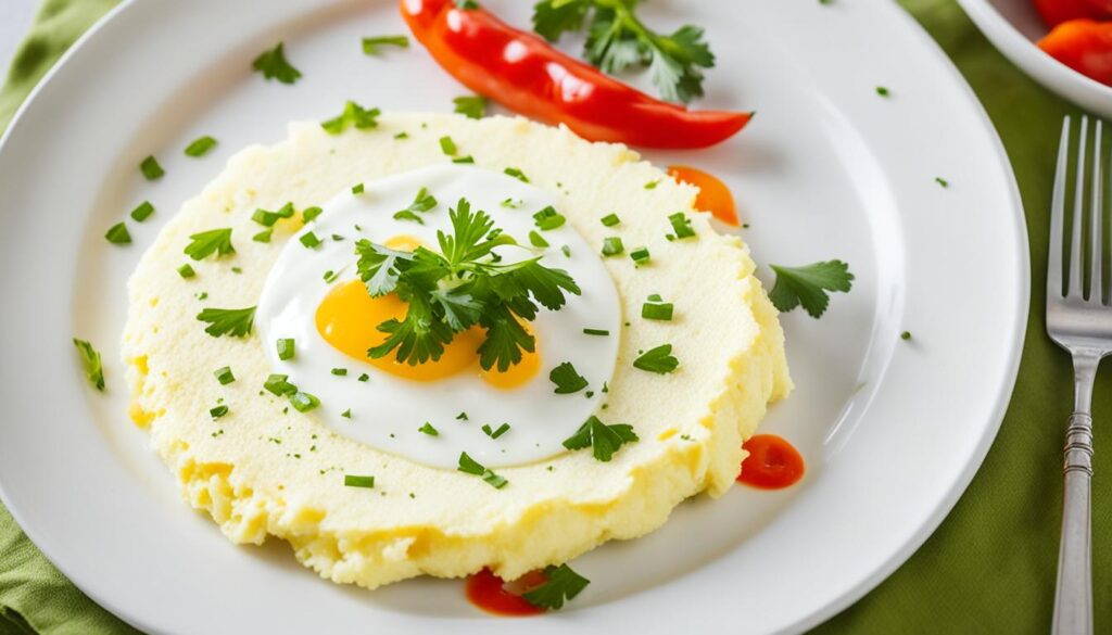 Fluffy egg white omelette