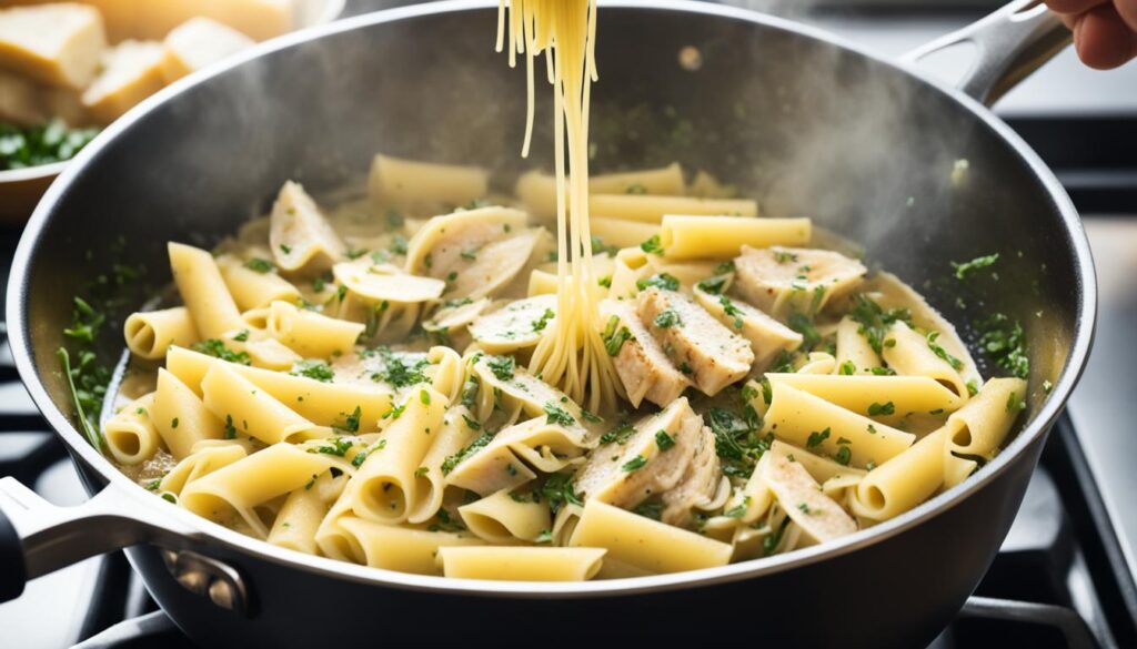 How to Make Pasta With Chicken Artichokes