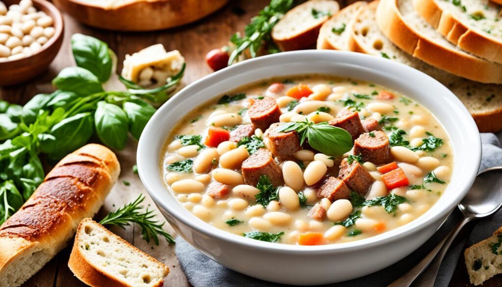 Italian White Bean Soup With Sausage