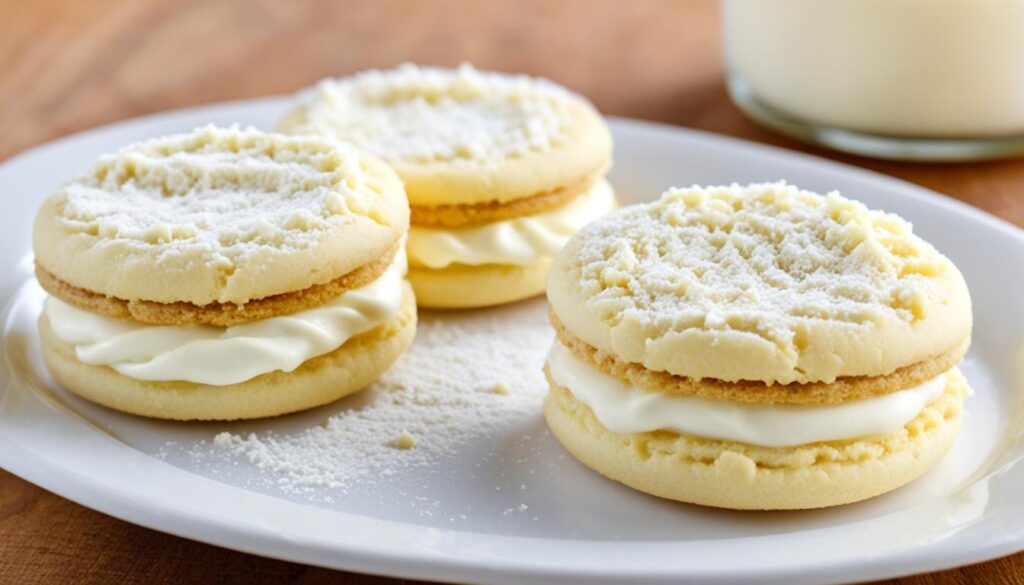 Melt In Your Mouth Sandwich Cookies Buttercream Filling