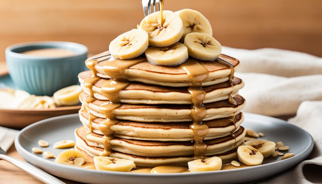 Quick and Easy Banana Peanut Butter Pancakes