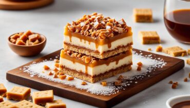 Salted Toffee Graham Squares