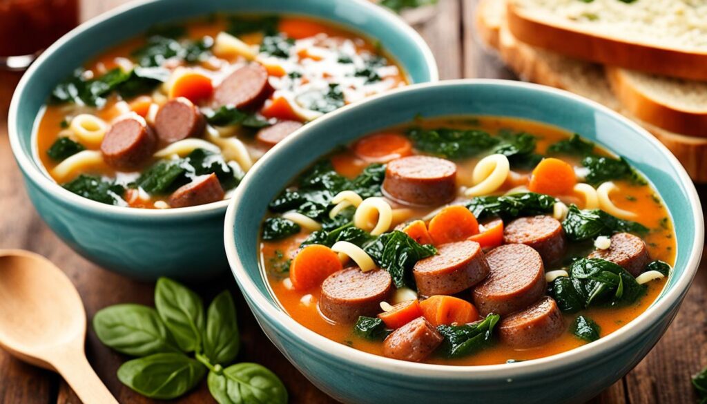 Sausage Spinach Italian Soup Image