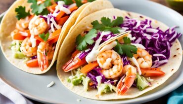 Shrimp Tacos Coleslaw Salsa