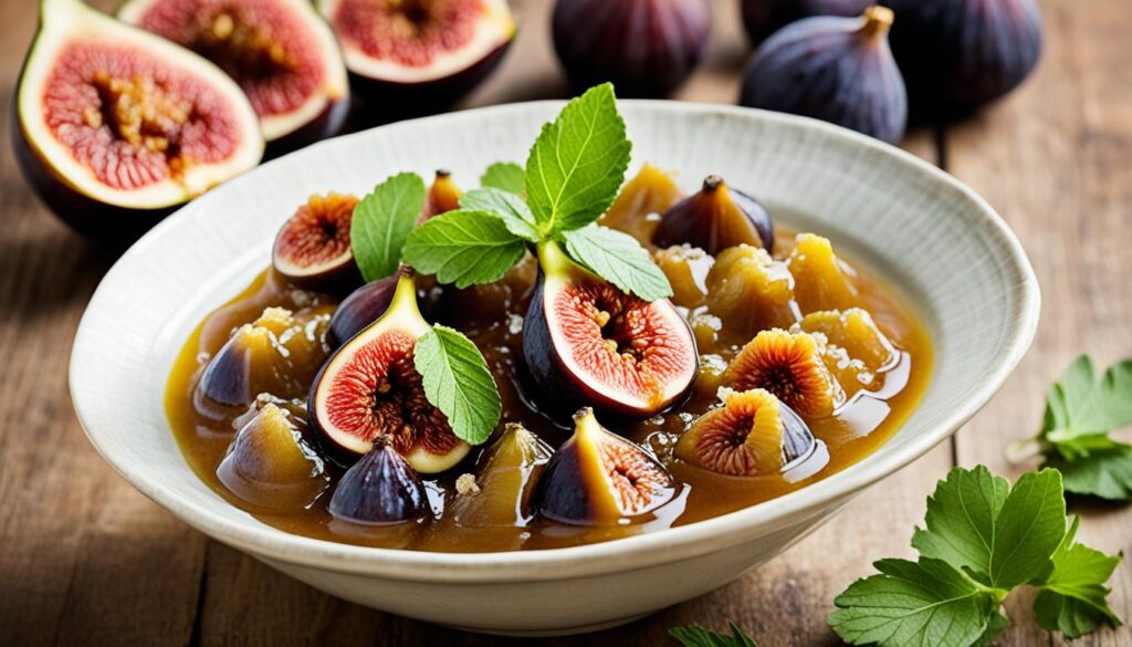 Sweet fig compote