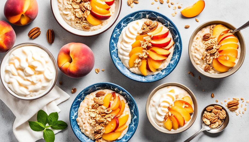 Variations of Peaches And Cream Oatmeal