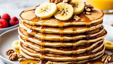 Whole Wheat Banana Walnut Pancakes