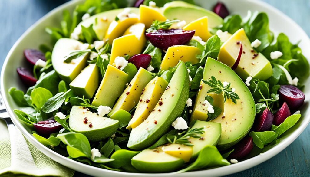 avocado pear salad