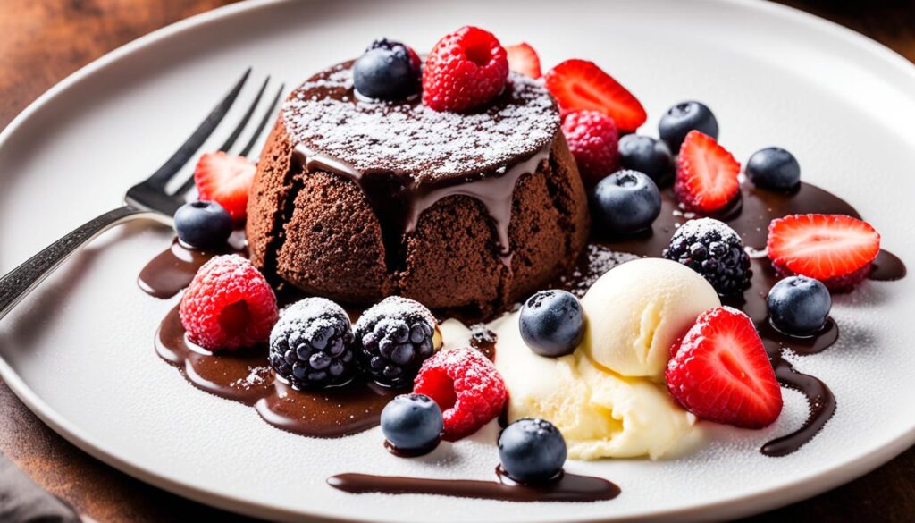 chocolate lava cake serving ideas
