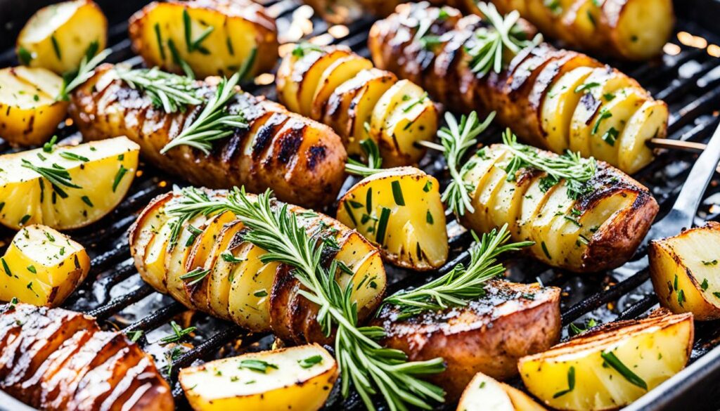 flavorful foil-wrapped potatoes for BBQ