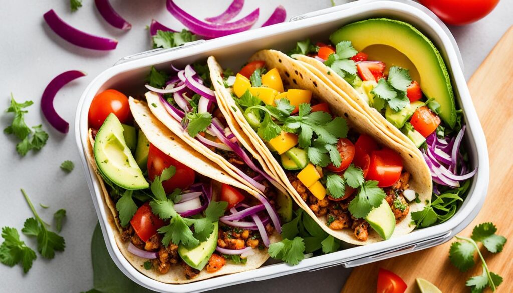 healthy lunchbox tacos