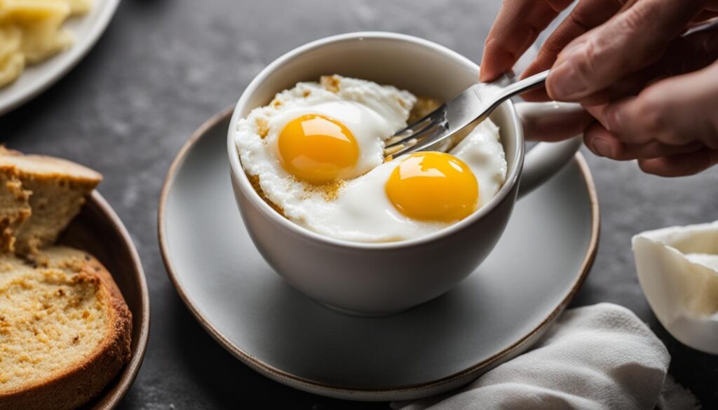 how to make scrambled eggs in a mug
