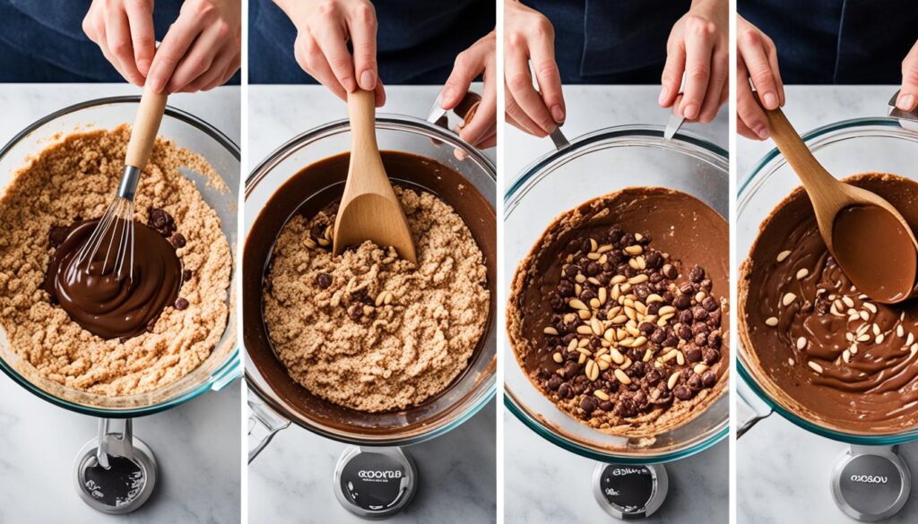 step-by-step instructions for making no bake cookies