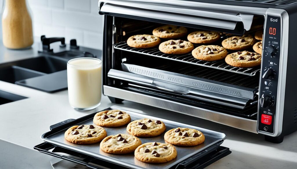toaster oven cookie baking time