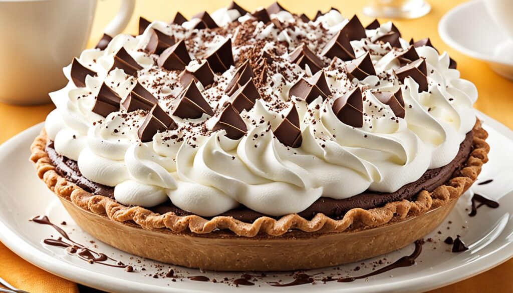 whipped cream topping for chocolate cream pie